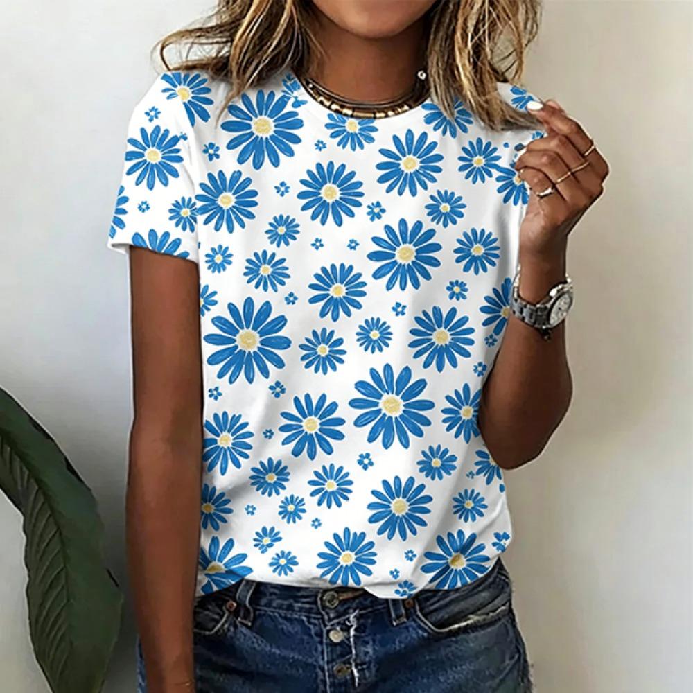 Women's T-shirt - Artistic Graffiti Pattern, Casual Daily Wear