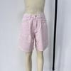 Women's High Waist Striped Plus Size Denim Shorts