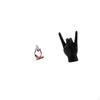 Abstract Thinker Resin Hand Gesture Figurine Creative Sculpture Ornament for Bedroom Office Shop
