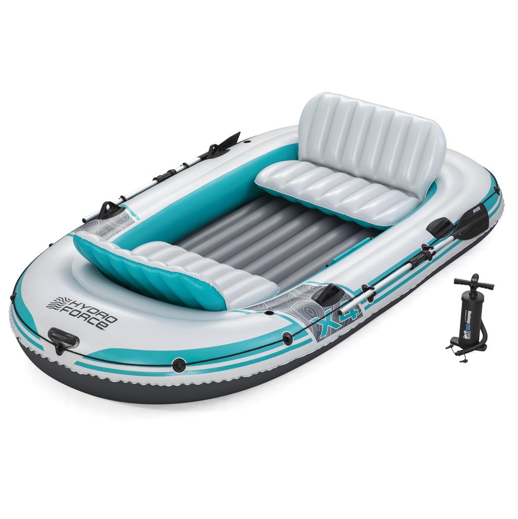 Bestway Hydro-Force Adventure Elite Inflatable Boat Set (4-Person, 65158)