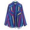 Western Plains Trading CO. 80s 90s Old Striped Pattern Long Sleeve Shirt Men's Used