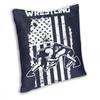 USA Wrestle Wrestler Fighter Combat Contact Sports Square Pillow Case Polyester Throw Pillow Funny Cushion Covers
