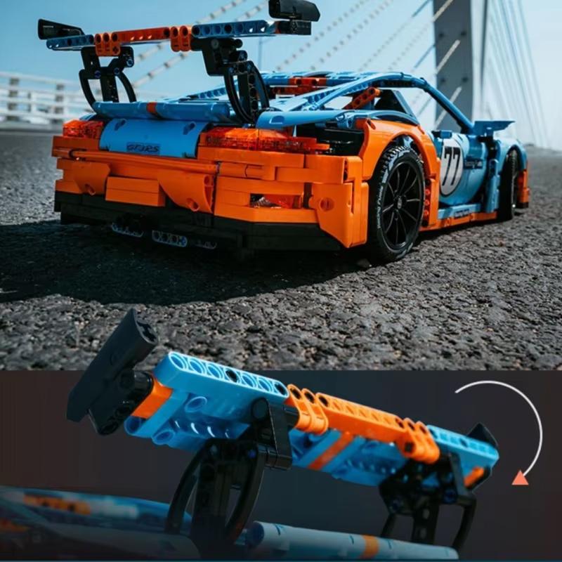 Classic Super Racing Cars Model RSR Sports Car Model Bricks Vehicle Sets Technical DIY Blocks Toys Kids Children Adult Gifts