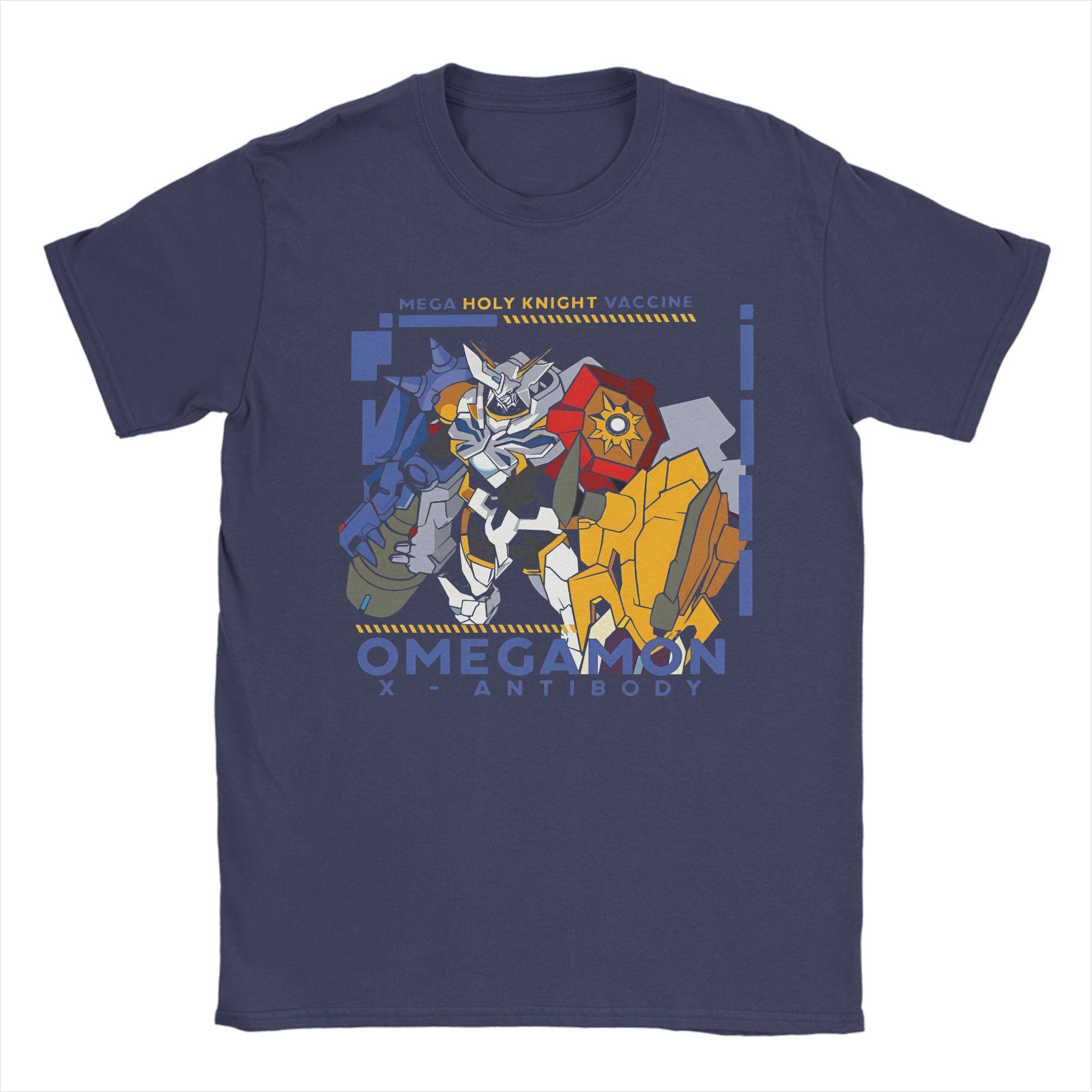 

Funny Digimon Omnimon variants Omnimon x Antibody Tshirt Men Round Neck Short Sleeve Tops Cotton Summer Tops 4XL