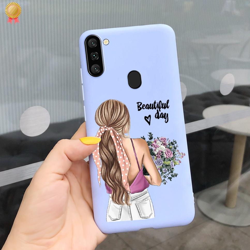 For Samsung Galaxy A11 Case Boy Girl Funny Cartoon Cat Women Silicone Back Case For Samsung Galaxy A 11 SM-A115F 6.4 Funda Cover