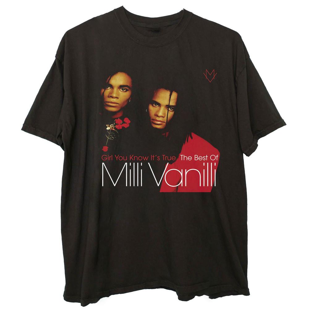 Milli Vanilli Girl You Know It s True The Best Unisex Tee Shirt S-5XL MK694 Unisex T-Shirt M