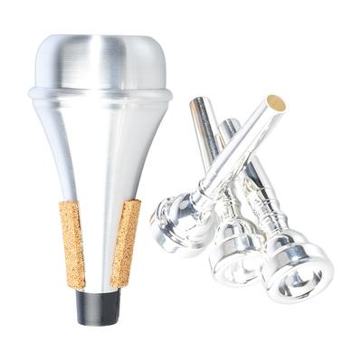 Set de Boquilla de Trompeta Sordina 3C 5C 7C Silenciador de Práctica Combinación Repuesto Instrumento Musical