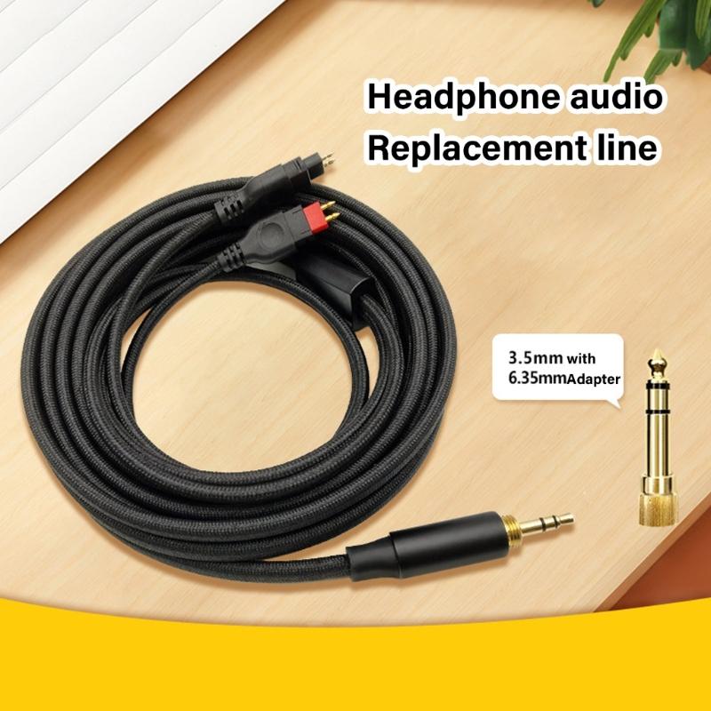 3.5mm Audios Cable Replacement for HD650 HD600 HD580 HD660S Headphones Long Coppers Wire