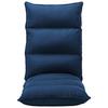 Foldable Floor Chair Blue Fabric