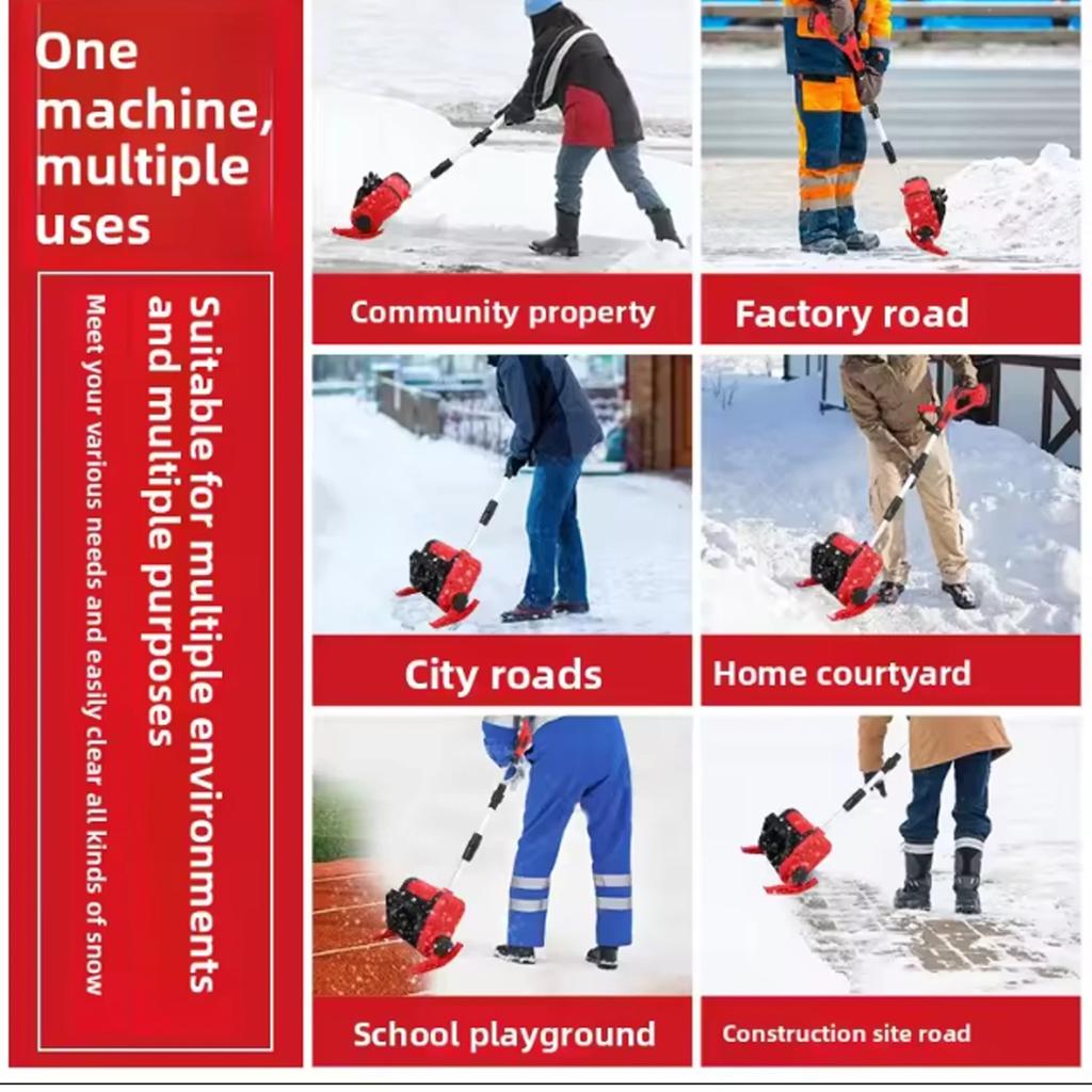 21V Elektrische SchneeSchaufel Klappbar SchneeRäumer Schnelles SchneeRäumwerkzeug WinterAusrüstung Für Garten Hof Straße Mit 2Batterien
