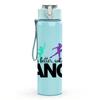 1PC Dancer Hand Silhouette Print 750ml Color Plastic Sports Water Bottle Leakproof Flip Straw Lid Suitable for Sports Office Home Use