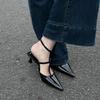 Sandals and Slippers for Women,New Pointed T-shaped Top with Thin Heels for Women