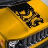For Hood Decal for Renegade - Lettered Logo Splatter Blackout  Sticker