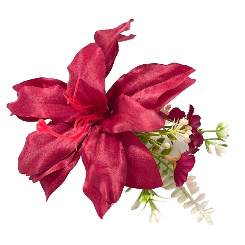 

Delicate Artificial Floral Hair Accessory Comfortable Hair Clip Fashionable Hair Ornament for Enhancing Your Style