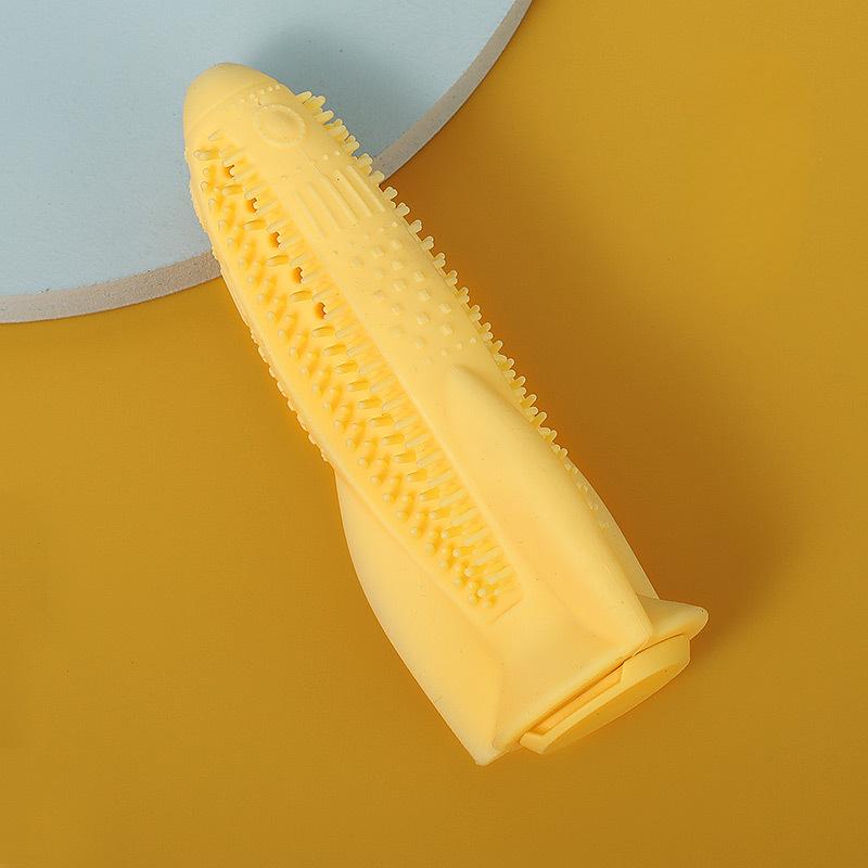 

Образовательный интерактивный дырявый шарик для домашних собак, палочка для прорезывания зубов, ракета для чистки зубов, зубная щетка для собак, игрушка для собак, пустышка-пустышка, устройство для кормления 15*5*5c m жёлтый