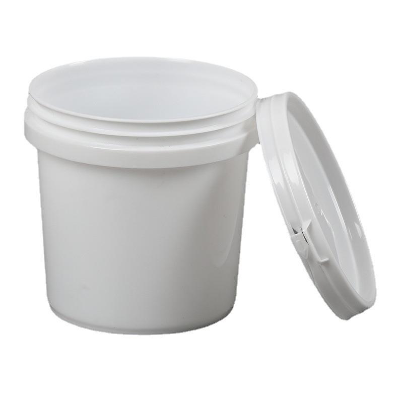 1L Transparent Food Grade Plastic Bucket with Lid for Laundry Pods or Washing Powder