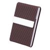 PU Woven Magnetic Business Card Holder – Sleek Card Organizer For Professionals, Portable Card Case