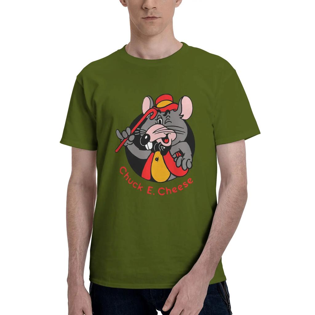 Pizza Time Theatre Chuck E Cheese 100 Cotton TShirt Mens Classic T Shirts Men ONeck Short Sleeve S6XL