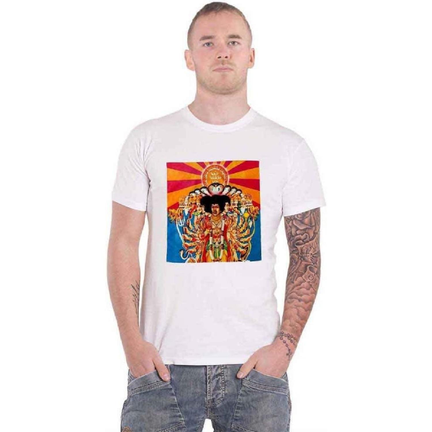 Jimi Hendrix T Shirt Axis Logo New Official Mens White XXXXXL белый