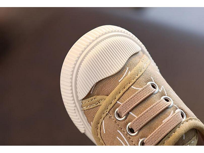 Toddler Breathable Canvas Shoes - Spring & Autumn Baby Walking Shoes, Non-Slip Skate Shoes for Boys & Girls, Casual Kids' Single Shoes.