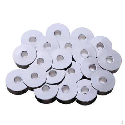 Packung mit 20 Spulen aus Metall für Industrienähmaschinen von Singer