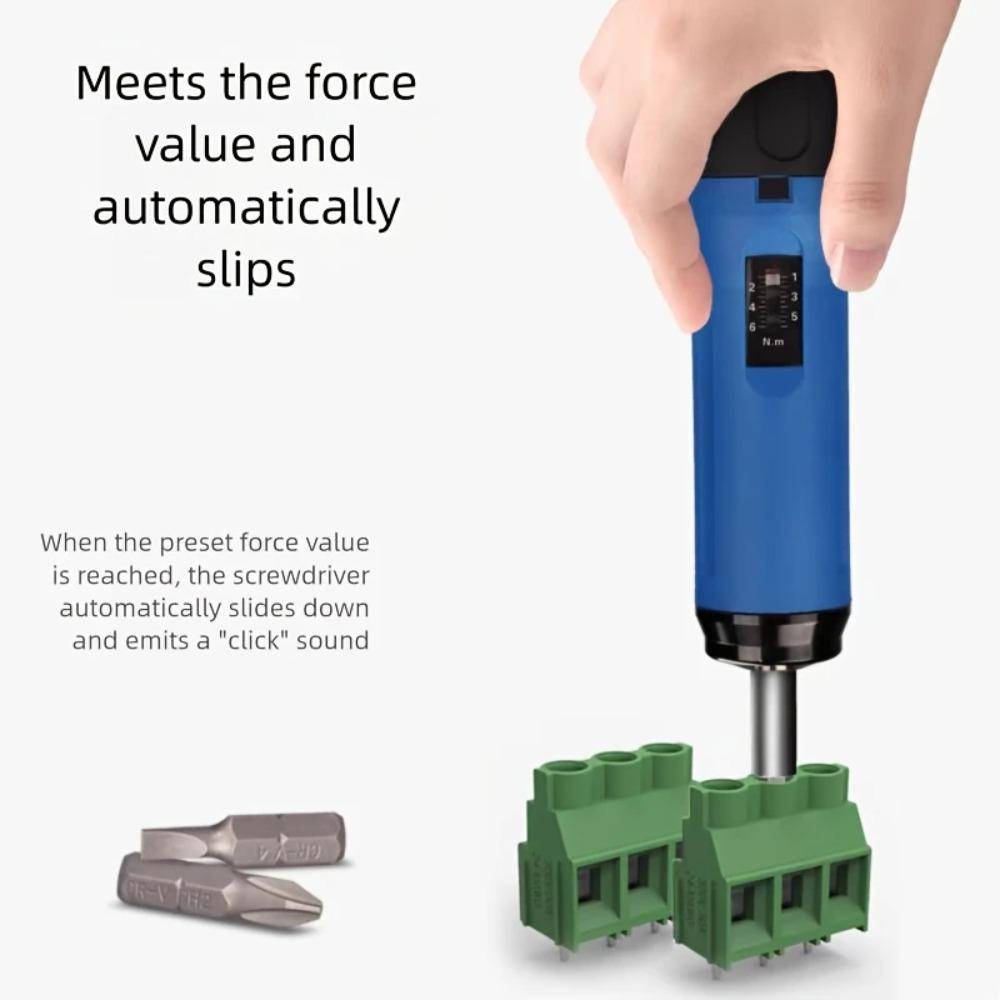 12 Preset Torque Screwdrivers 1-6Nm Adjustable High Precision Manual Wrench for Electrical Mechanical Repair Tool