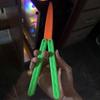 Carrot Knife Foldable Cute Stress Relief Portable High Safety Durable Plastic 3D Printing Knife Toy for Family Game Party