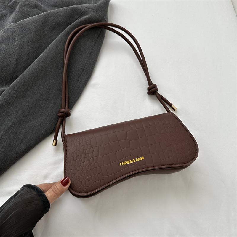 2023 New Autumn Fashion Simple Shoulder Bag Street Style Medium Pu Crossbody Bag