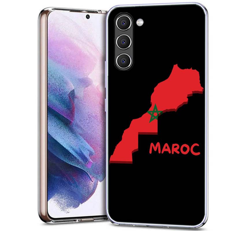 Marokko Flagge Fußball Handyhülle für Samsung A16 A26 A36 A56 A17 A37 A57 A07 A06 A02S A12 A22 A32 A52S A72 Galaxy A70 A50S A71 A51