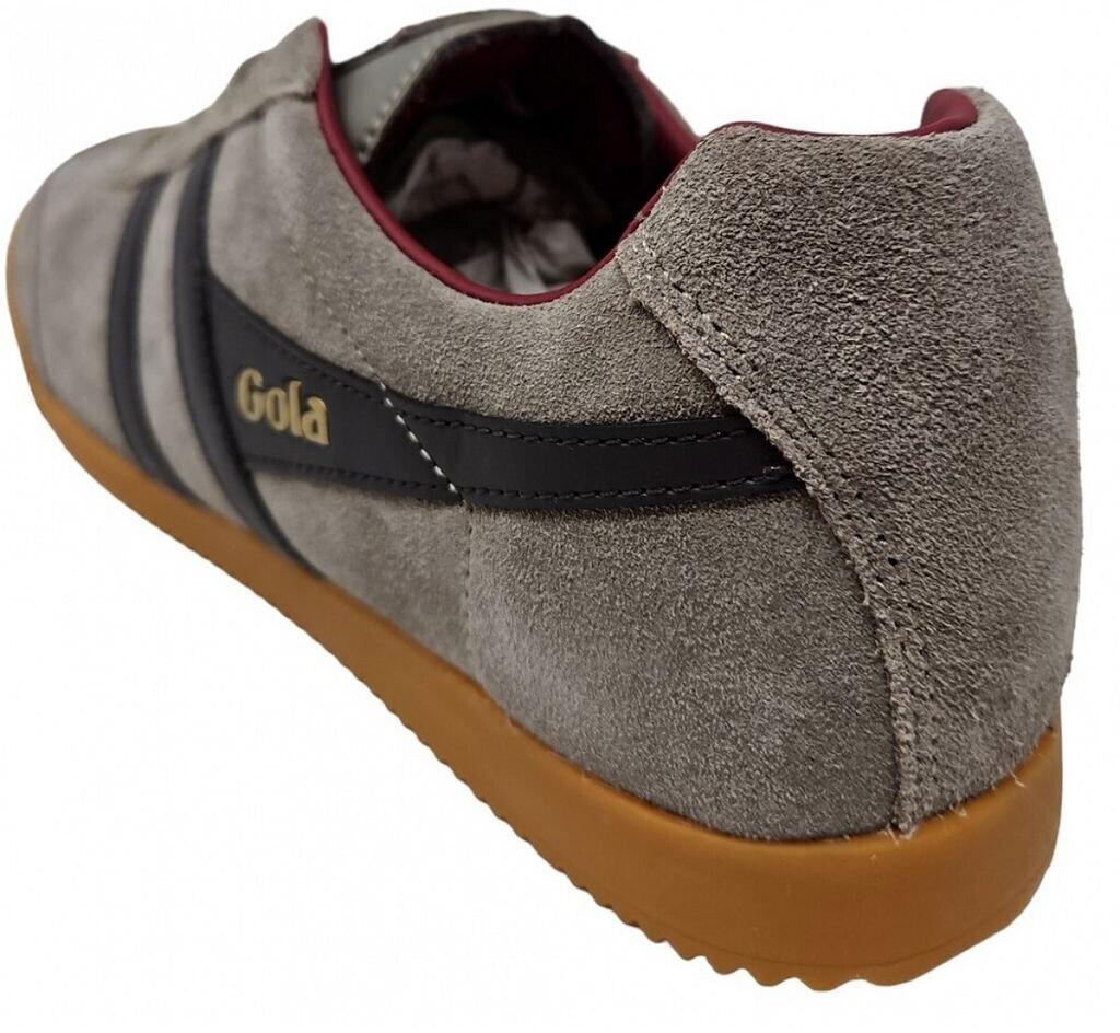 Gola Harrier Suede Sneakers (CMA192) Rhinoceros Color/dark Brown/dark Red