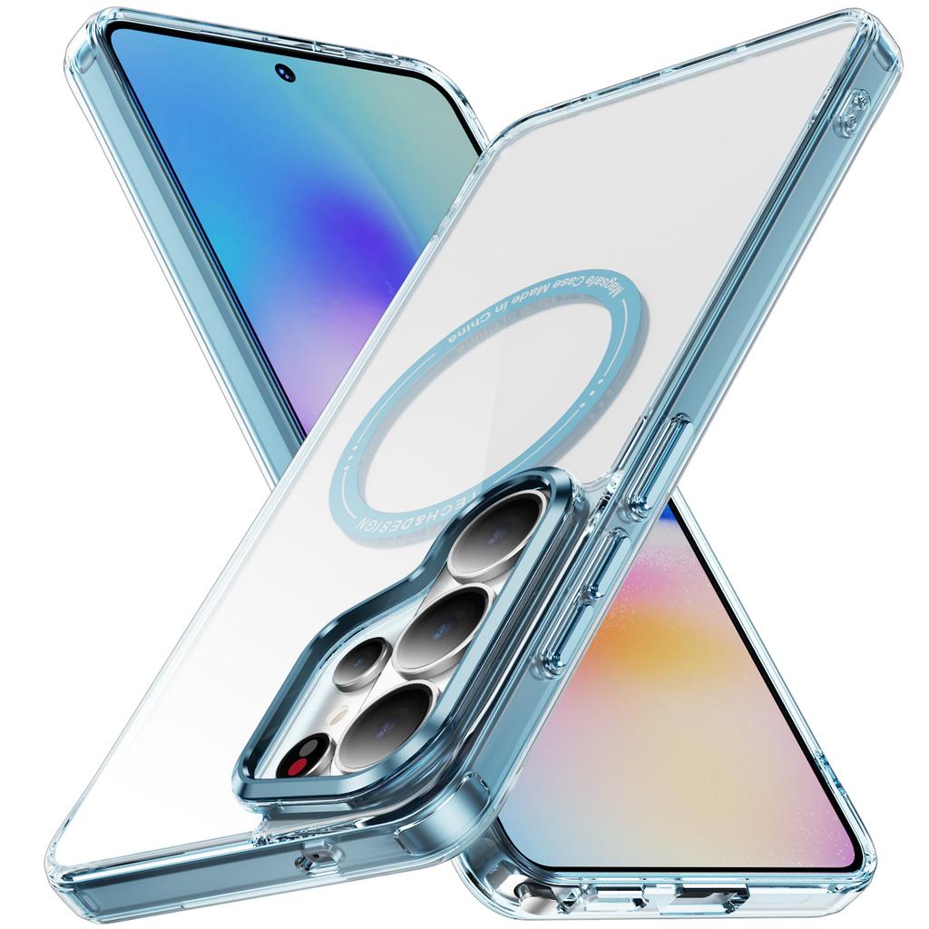Transparent Wireless Charging Magnetic For Magsafe Cases For Samsung Galaxy S26 S25 S24 S23 Plus Ultra FE A15 A55 A16 A56 Cover