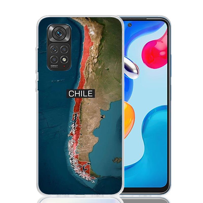 Chile Flag Phone Case For Xiaomi Redmi Note 13 14 15 Pro Plus 12S 12 14S 11S 11E 10 10S 11 11T 5G 4G Cover Coque Redmi Note 13 1
