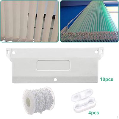 10x Vertical Blind Repair Vane Savers Tabs Portable DIY Bead Chain Cord for Study