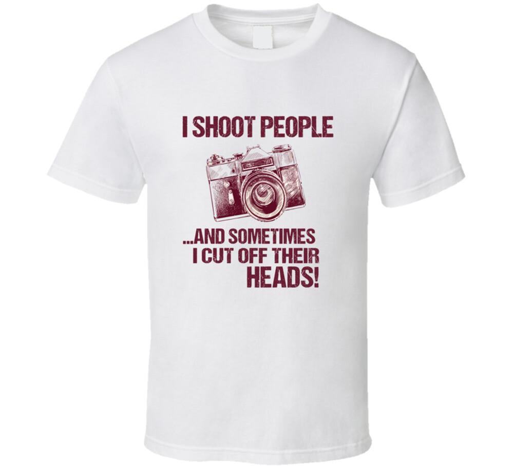 I shoot people funny photography t shirt XXXL