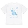 Minimalist Dinosaur Doodle Graphic Tshirt Cute Kawaii Space Print Short Sleeve Casual Tee Wounisex Summer Aesthetic Top Clothing