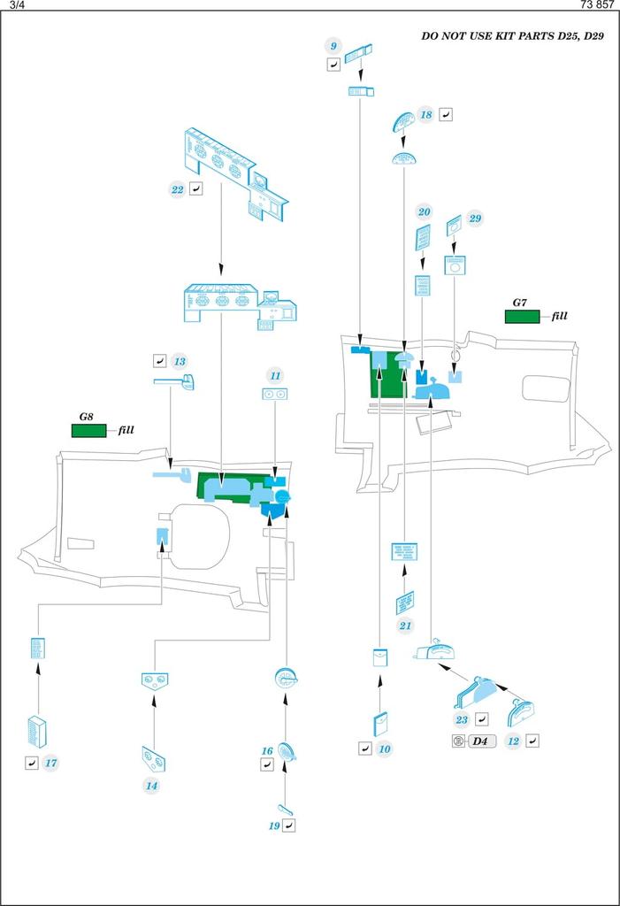 Eduard Mosquito NF Etching Parts Plastic Model Parts EDU73857 1/72 Photo-Etched D.H. Mk.XXX (Special Hobby) (Airplane)