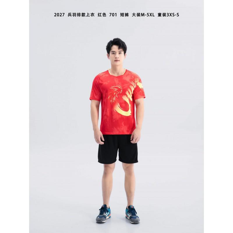 Customizable Unisex Badminton Table Tennis Volleyball Training Uniform Set Kids Adults Sportswear