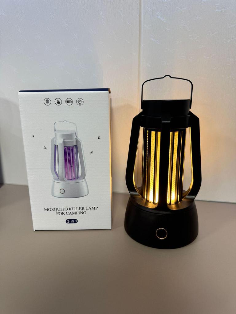 Wireless Portable 3-in-1 Mosquito Catcher & Lamp: Indoor Lighting, Camping, Electric Shock Mosquito Trap