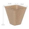 Relaxdays Seedling Pots, Practical Set of 80, Square, Hlp 8 X 8 X 8 Cm, Paper Gardening Pots, Nature