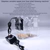 Bird Seed Processor Acrylic Shell Splitter Adjustable Speed Fan Detachable Washable for Quick and Efficient Shelling