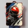 Astronaut In Space Tinplate Poster Customized Wall Art Vintage Retro Metal Signs for Room Ornaments Bedroom Decorations Man Cave