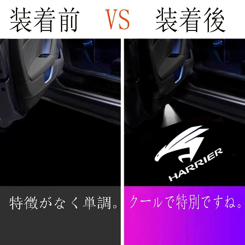 Yaoperfor Car Curtain Lamp Parts Accessories [Set of 2] LED Logo Projection Compatible with