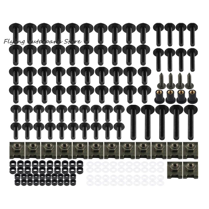 177-teiliges Motorrad CNC-Legierung Verkleidungsschraubenmuttern-Kit Für GSXR 600 750 1000 K1-K8 Z750 Z900 Z1000 Z800 400 300