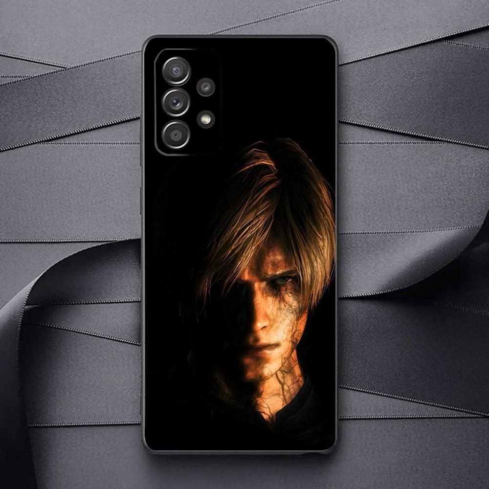 Leon R-Resident Kennedy E-Evil 4 Phone Case For Samsung Galaxy A13,A21s,A22,A31,A32,A52,A53,A71,A80,A91 Soft Black Phone Cover