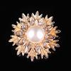 Fashion Large Pearl Brooch Popular Women's Pin Ethnic Style Hypoallergenic Light Luxury Enamel Long-lasting Color Accessory
