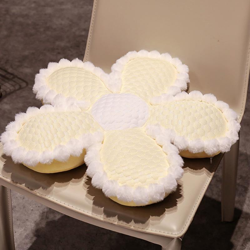 

Plush Shape Flower Toy Sofa Cushion Throw Pillows Gifts Decoration Supplies 50*50*10cm жовтий