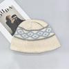 25 Early Autumn New Handwoven Jacquard Knitted Bucket Hat Women Show Face Small Bucket Hat Men and Women