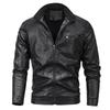 Autumn and Winter Outdoor Thick Leather Jacket Men's Warm Jacket Men's Motorcycle Leather Jacket Men's Clothing