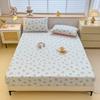 1pc Rose Print Fitted bed sheet with Elastic Band Comfortable and Breathable Single/Queen drap de lit Soft for protector colchon