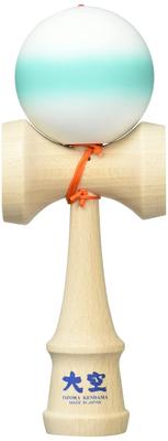 Japan Kendama Association Certified Competition Ozora Matte Line Turquoise In Spare String Kendama, [Made Japan, Included]
